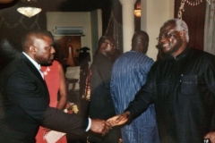 Dr. Somide with President of Sierra Leone, Ernest Bai Koroma