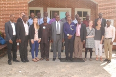 (L-­‐R) Dr. Ade Somide, State University of New York, Albany, (5th); Professor Adigun Agbaje, University of Ibadan, (6th); Professor Wale Adebanwi, University of California, Davis, (7th); and other participants at a Leadership Conference held at the Obafemi Awolowo Institute for Governance and Public Policy (OAIGPP), Lagos, Nigeria.
